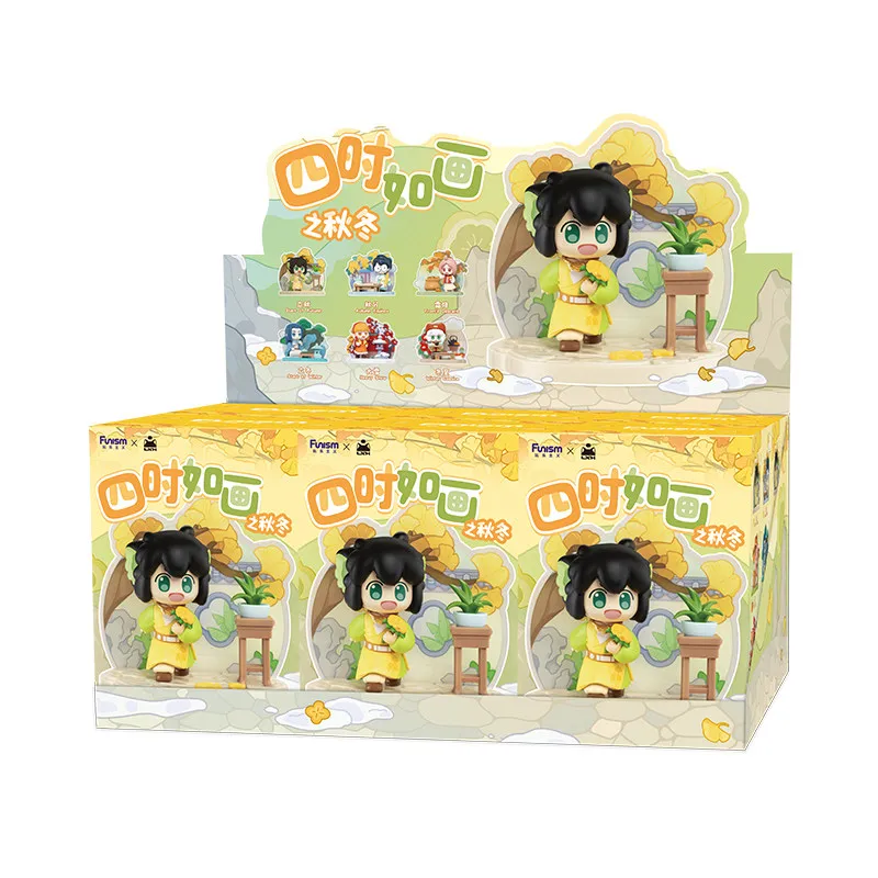 Funism Luo Xiaohei Four Seasons Blind Box Chinese Style Figure Desktop Ornament Collectible Model Decor Gift
