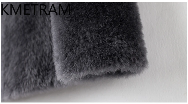ขนสัตว์ Lagon ธรรมชาติ Sheepskin Double Faced เสื้อขนสัตว์ผู้หญิงคุณภาพสูง V คอเสื้อขนสัตว์จริงฤดูหนาวเสื้อผ้าผู้หญิง 2025 abrigos