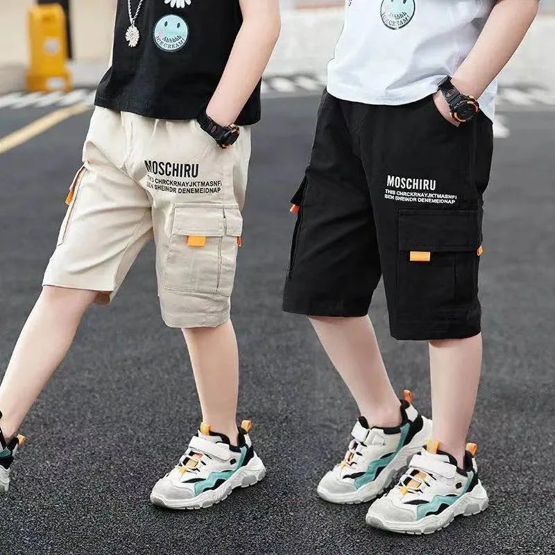 New Summer Teen Boys Shorts Casual Comfortable Sports   Short Pants For 3-13 Years Kids Children Half Trousers