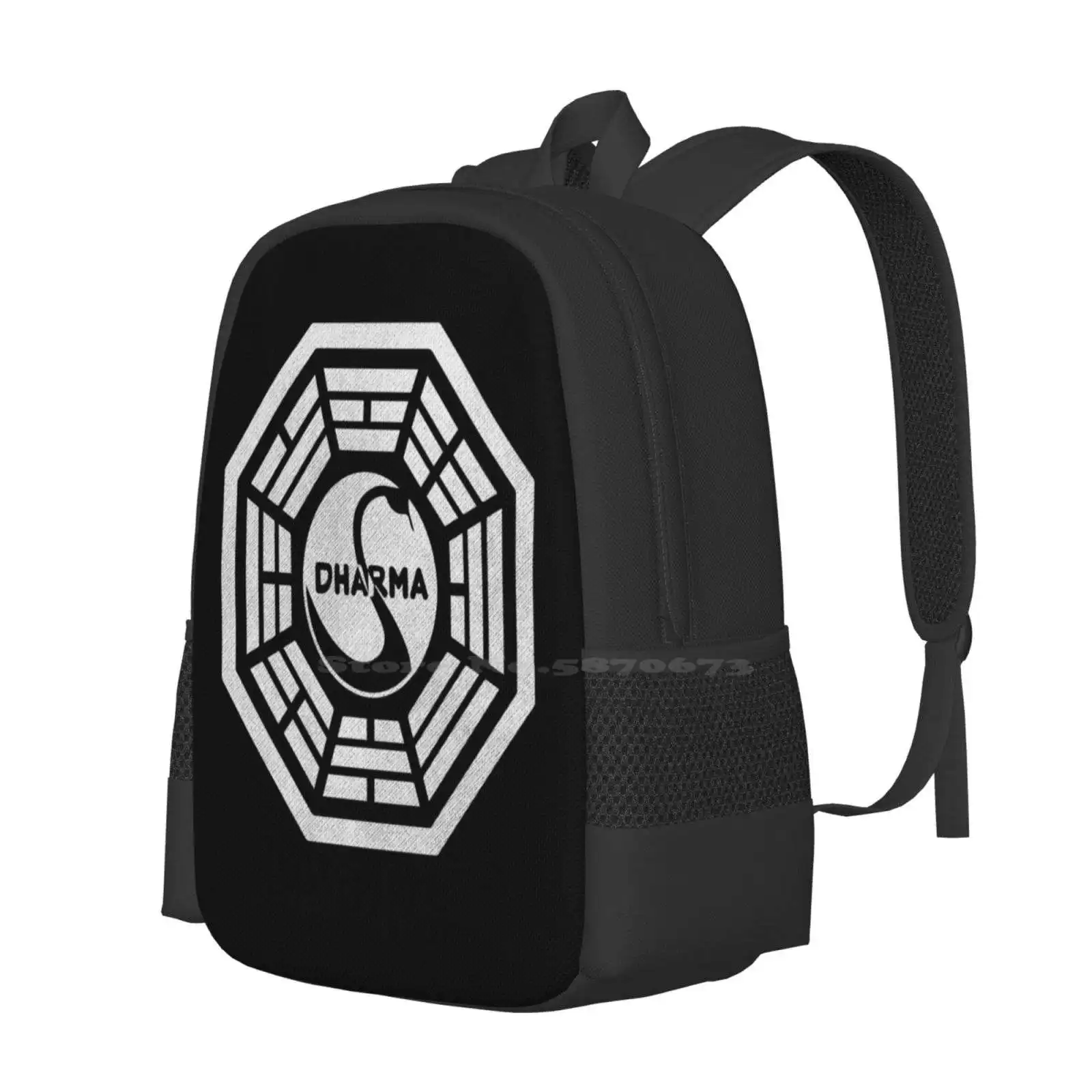 Dharma Initiative Pattern Design Laptop Travel School Bags Dharma Lost Tv Shows Oceanic Sci Fi Fanboy Jacob Grunge Classics