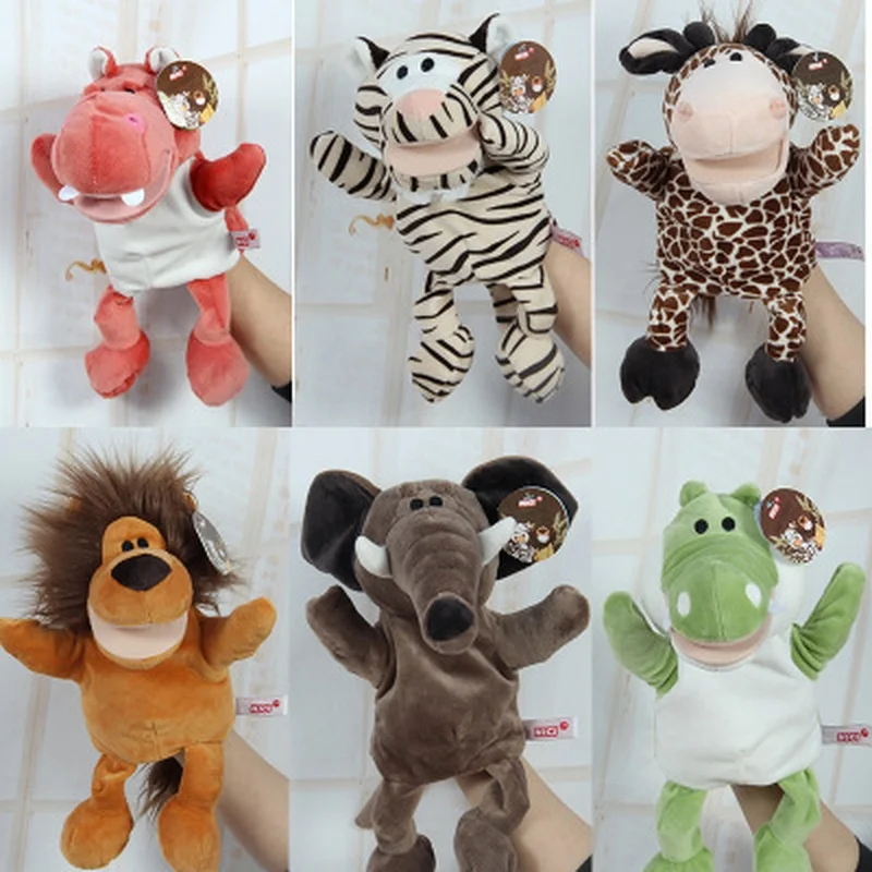 Ventriloquism Hand Puppets Plush Toys Kindergarten Show Hand-controlled Gloves Storytelling Animal Mouths Move Parent-child Game