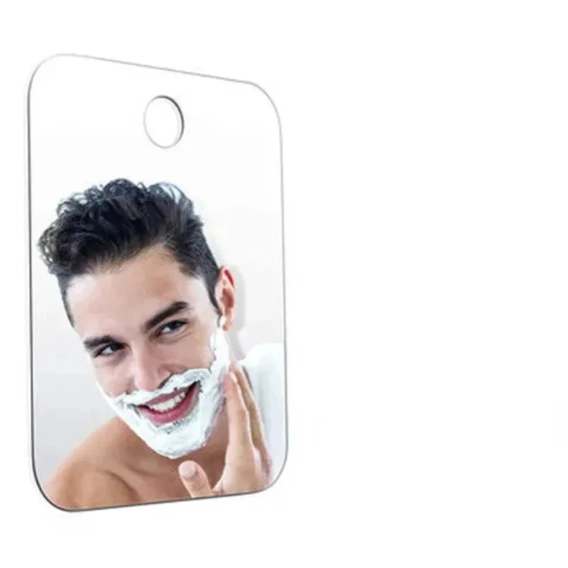 الاكريليك مرآة لوضع مساحيق التجميل حمام الحلاقة جيب السفر مرآة لوضع مساحيق التجميل النساء مرآة اليد الحمام الوجه حلاقة دش الملحقات