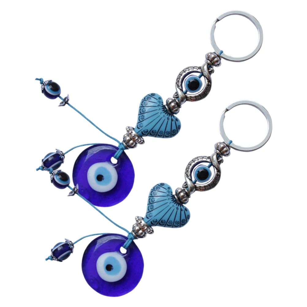 

Car Key Chain Pendant Evil Eye Keyring Jewelry Accessories Bundle Keychain Holder