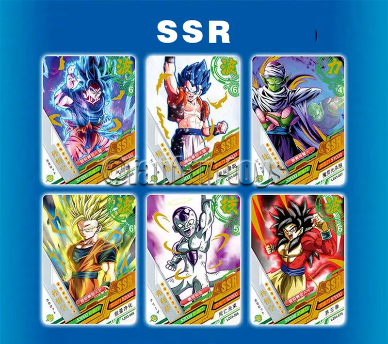 Tarjetas Flash de Dragon Ball para niños, Saiyan, Vegeta, TCG, Colección comercial rara, cartas de batalla de Anime, juguete de regalo, 5/25/50