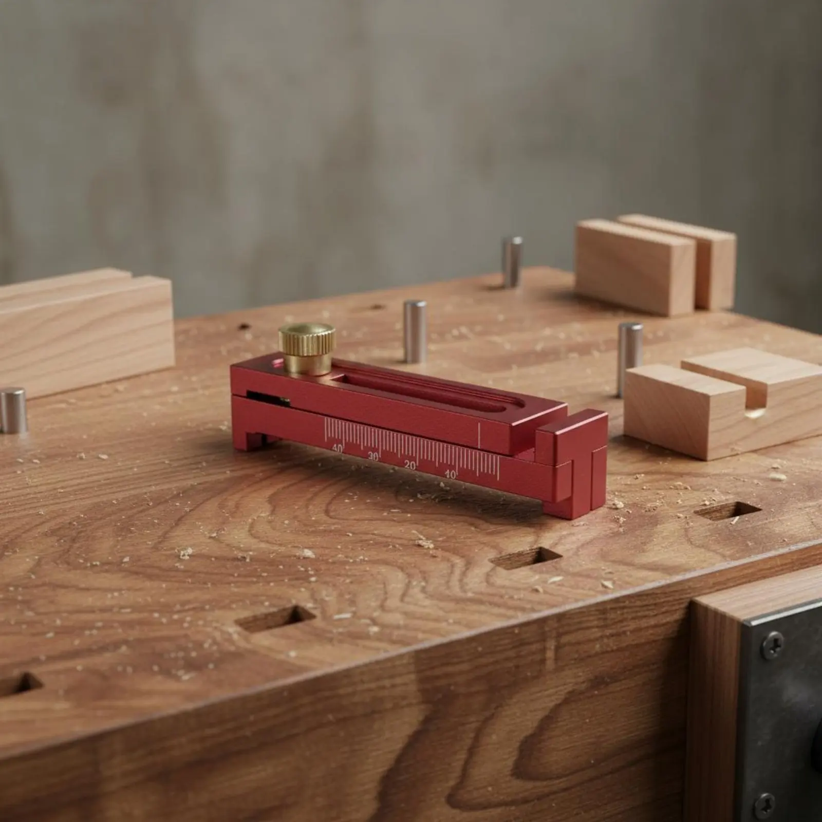 

Saw Kerf Gauge Compact Saw Seam Gauge Workshop Tool Adjustable Easy to Use for Carpenters