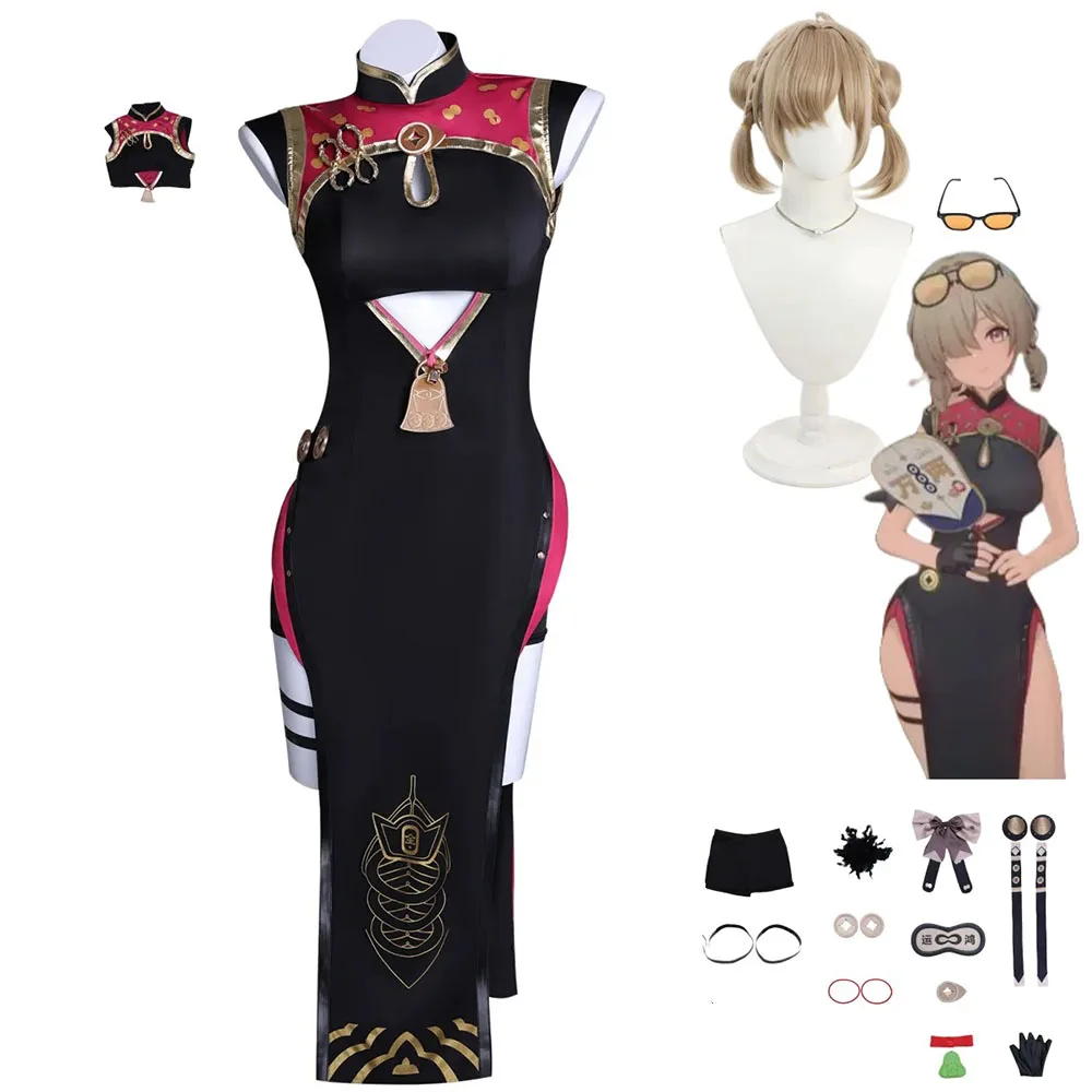 Игра Zenless Zone Zero Sweety Косплей Костюм Чайная поилка Китайский стиль Cheongsam Платье Униформа Женщина Сексуальное платье на Хэллоуин