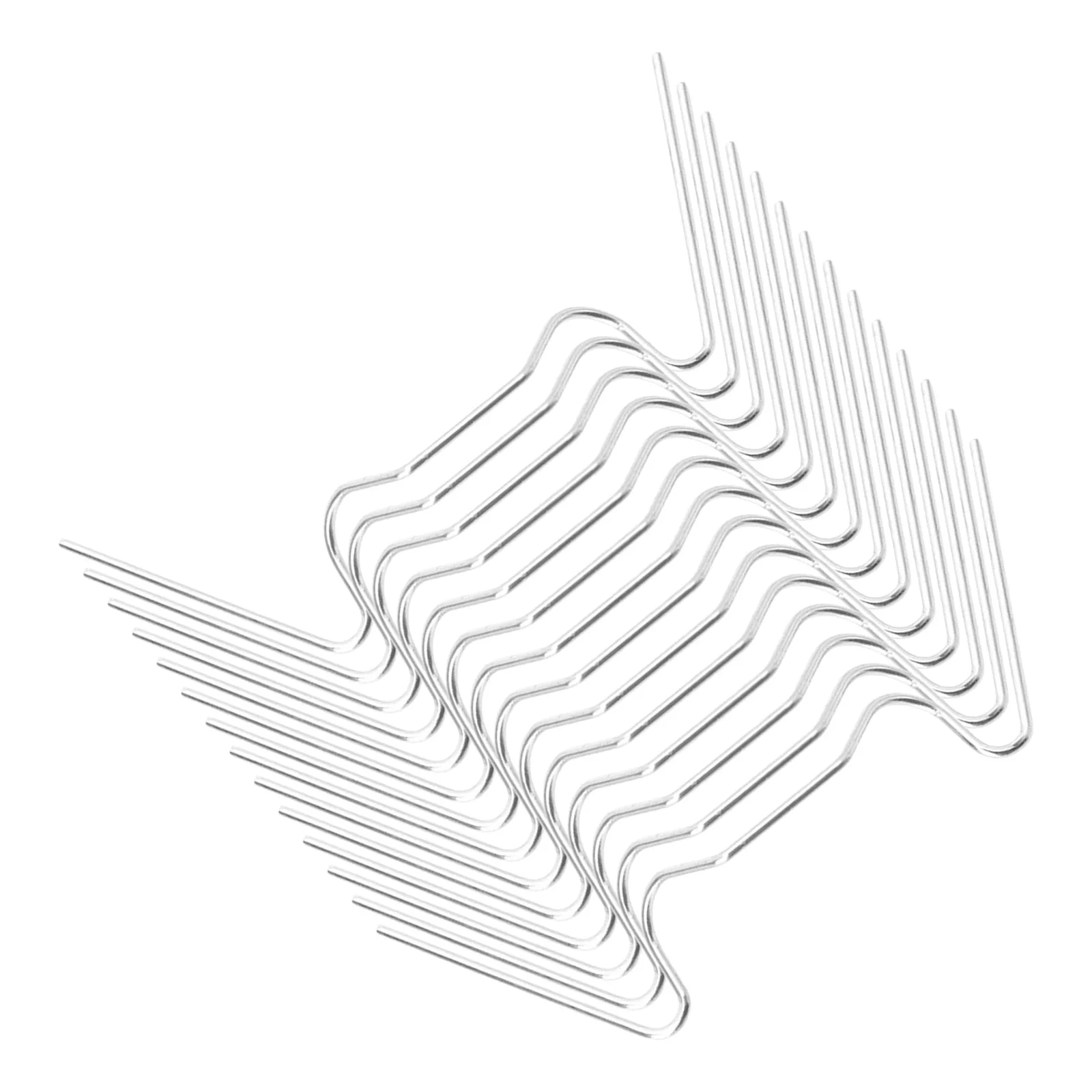 

50pcs W Type Clips For Greenhouse Glass Fixing Stainless Steel Pane Clamps Rust Resistant Garden Greenhouse Accessories