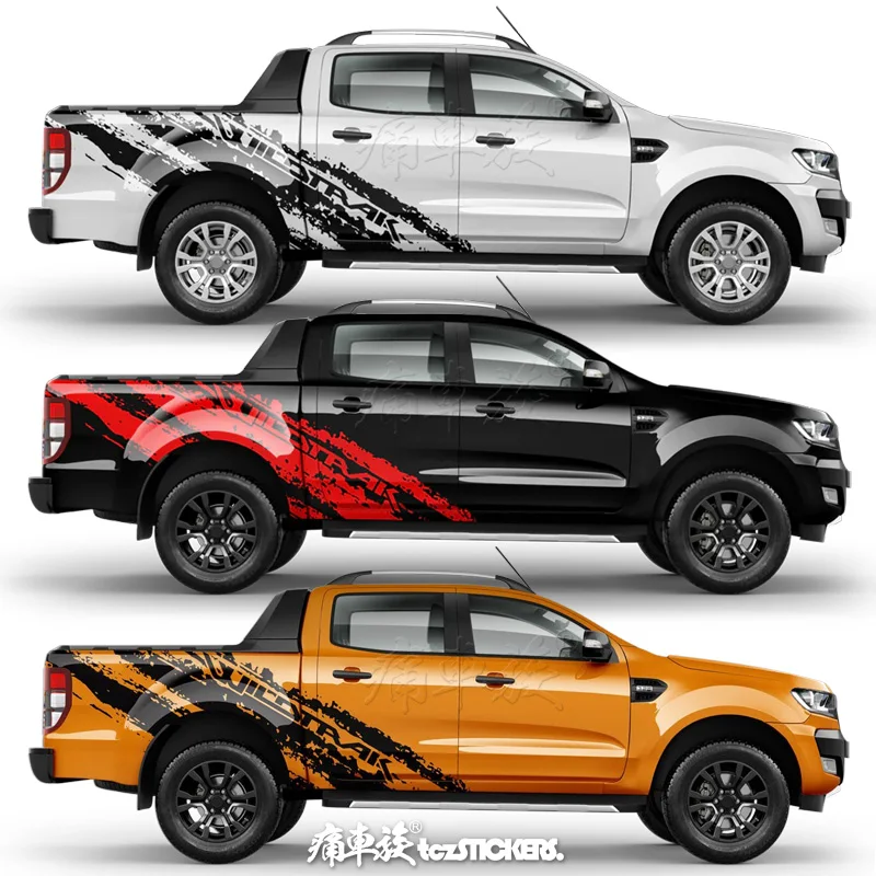 

car sticker FOR Ford Ranger 2024 rear trunk decoration modification customized sports film