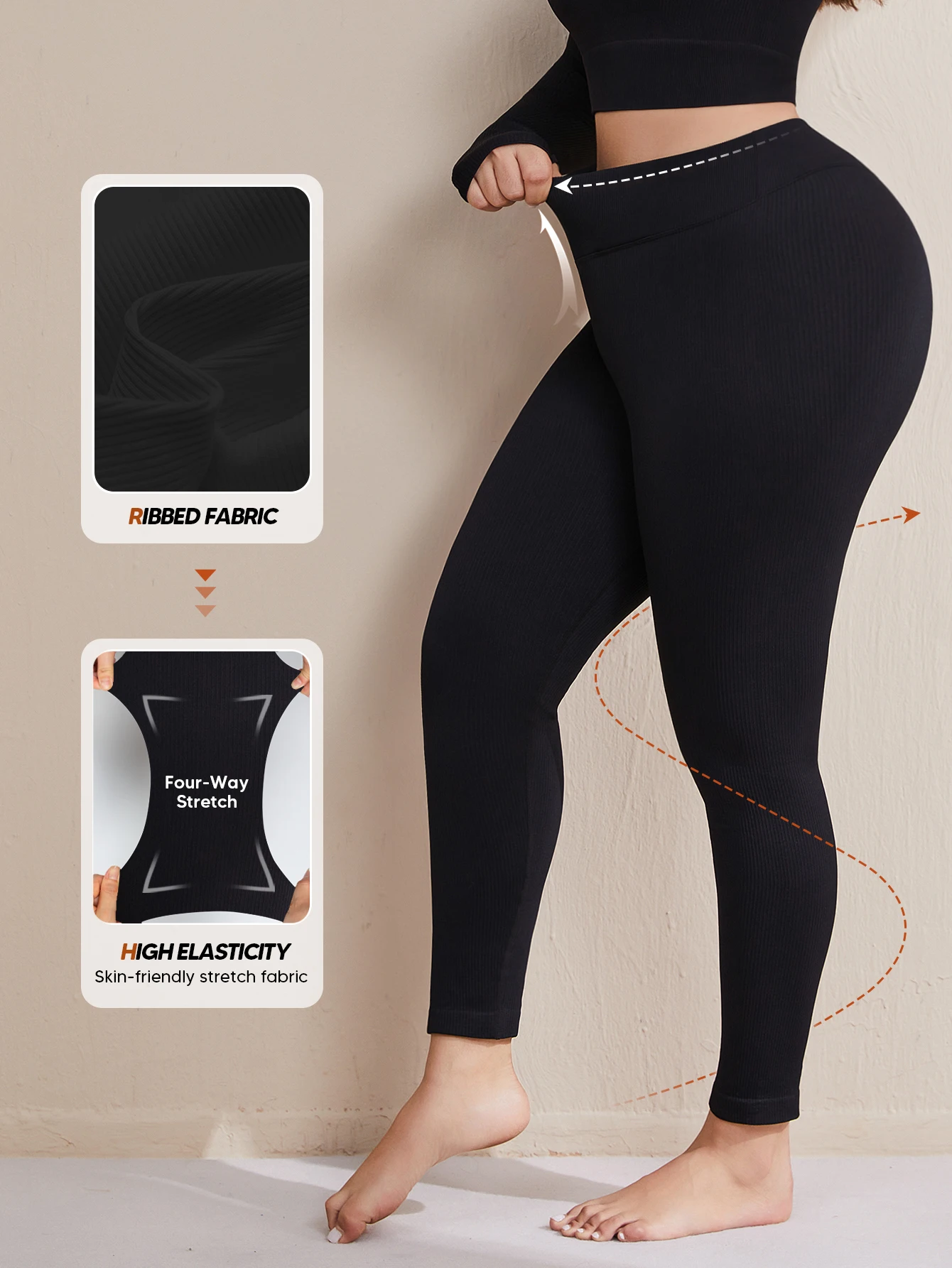 Hoog getailleerde legging voor dames - Geen doorzichtige buikcontrole Fietsen Workout Yoga atletische broek