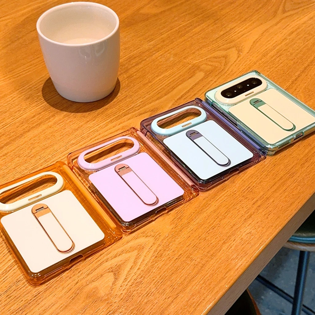 

Minimalist Color Collision With Pivot Rotating Stand Shock Proof Phone Cover Case for Huawei Pura X Max (Only Back Cover)