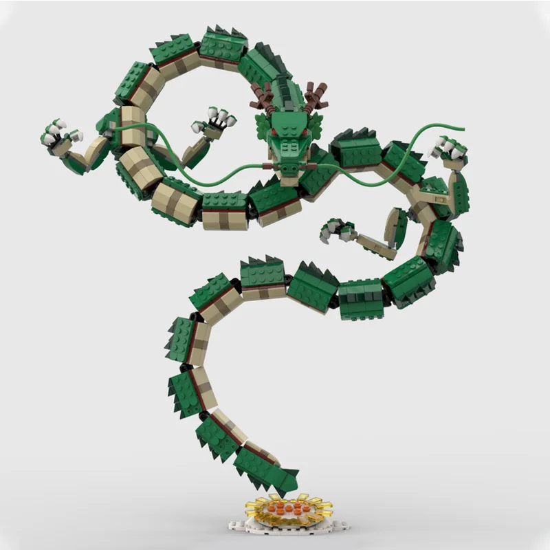 

1782pcs MOC Shenron Dragon Building Blocks 125Cm Shenron Creative Assembly Bricks Toys Kids Christmas Birthday Make Wish Gifts