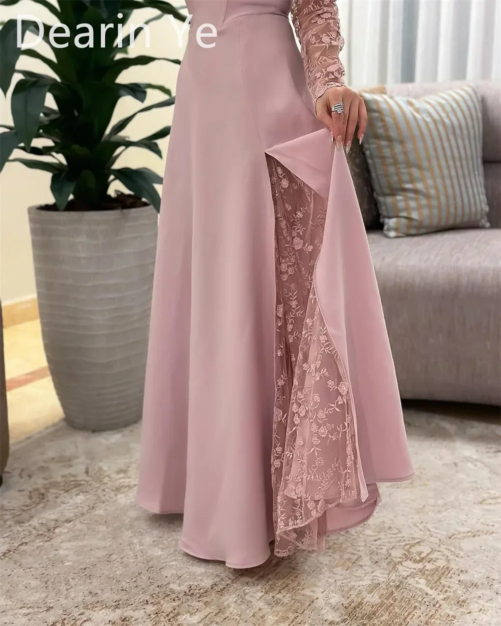 Customized Formal Dress Prom Evening Gown Dearin Off-the-shoulder A-line Floor Length Skirts Tulle Bespoke Occasion Dresses Saud