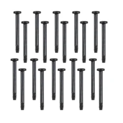 20pcs PC Case Fan Screws Computer Cooling Mounting Nails 6#-32mm M3.4 Thread Steel Pins Laptop Motherboard Box Fittings Tools