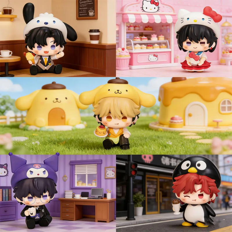 

Goodsfun Link Click X Sanriose Sweet Time Mini Figure Mini Beans Cheng Xiaoshi Lu Guang Chibi Figure Anime Desktop Decor
