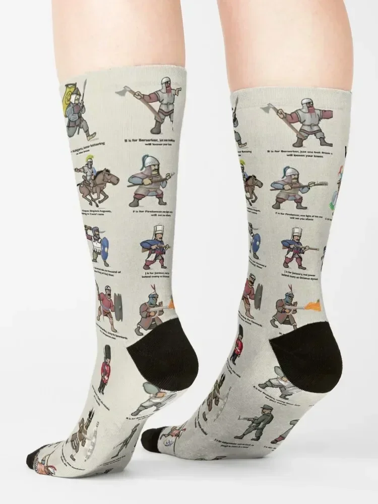 A-Z Warriors Socks summer christmass gift Run sport Socks For Men Women's