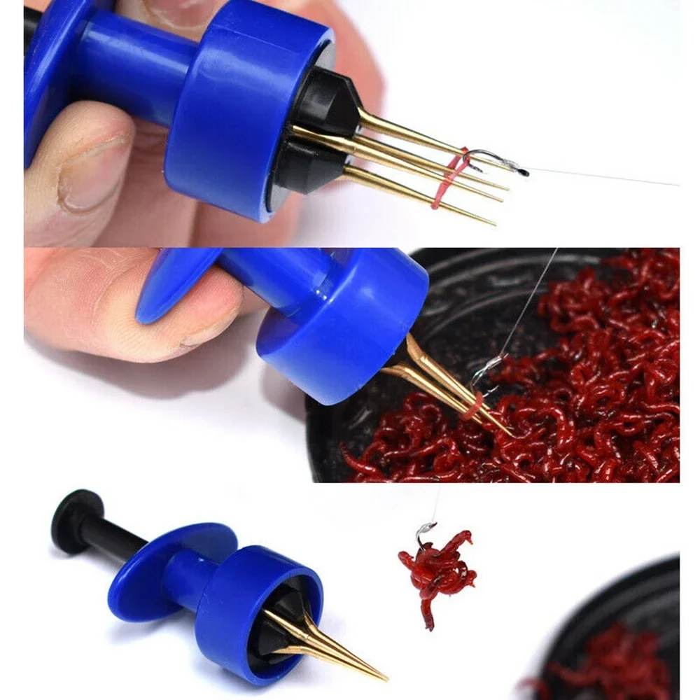 Bait Clip Fishing Accessories for Blood Worm Earthworm Portable Bait Device Elastic Fishing Lines Baits 1Set Tackle - Image 4