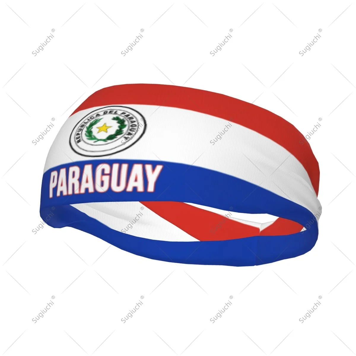 

Men Women Paraguay Flag Elastic Wide Headbands For Yoga Fitness Tennis Running Gym Sports