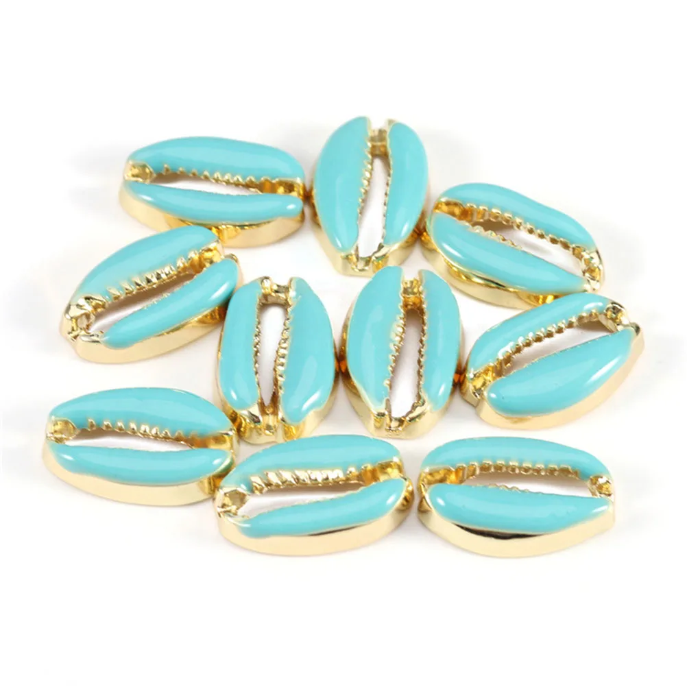

2 Bag Seashell Pendant Alloy Charm DIY Necklace Earring Bracelet Making Pendants Accessories Keychain Anklet Cellphone Decor