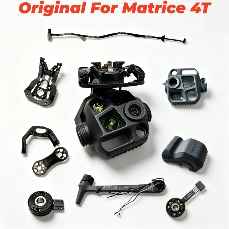 Complete Gimbal Camera For Matrice 4T Repair Parts PTZ Protective Cover Transmission Signal Cable For M4T Arm Axis Accessories