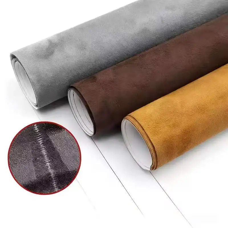 Car Interior Dashboard and Door Thickened Self-Adhesive Suede Fabric, Flexible and Cuttable Suede, DIY Renovation Decorative Fabric