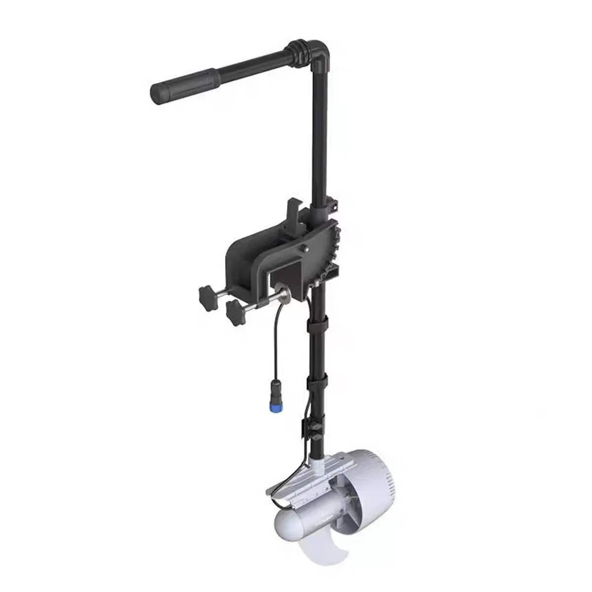 Portable Brushless Electric Outboard Motor with Steering, Dedicated Hang-on Thruster for Kayak & Canoes