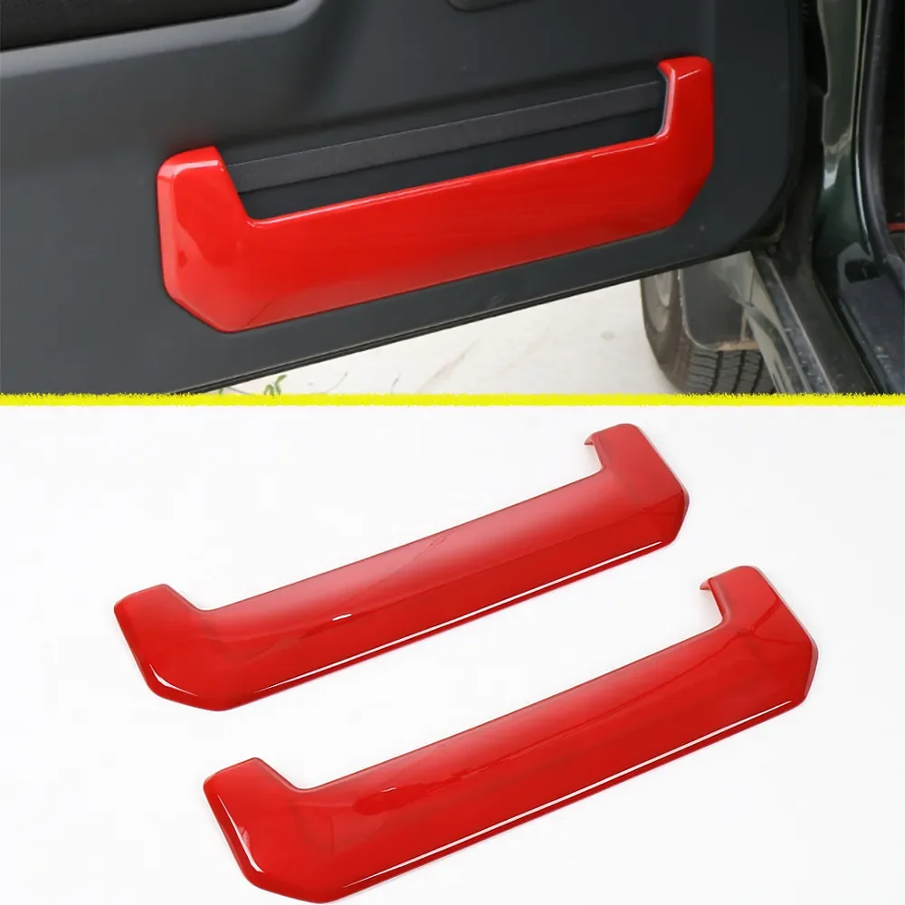 

for Suzuki Jimny 2007-2013 2014 2015 2016 2017 Door Inner Panel Decoration Cover Trim Car Interior Accessories Chrome Silver