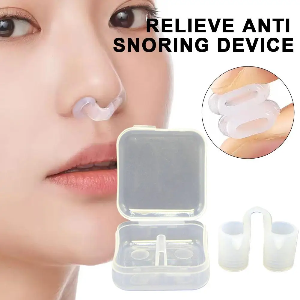 Soft Silicone Anti Snoring Nose Clip Gentle Nasal Opening Increase Airflow Reduce Snoring Easy Wear Improve Sleep Quality