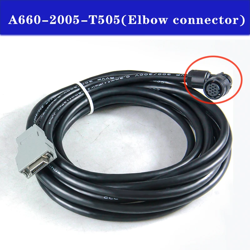 A660-2005-T505 (Elbow) A660-2005-T506 (Staight) Encoder Cable For Fanuc Ai Bi Series Servo Motor