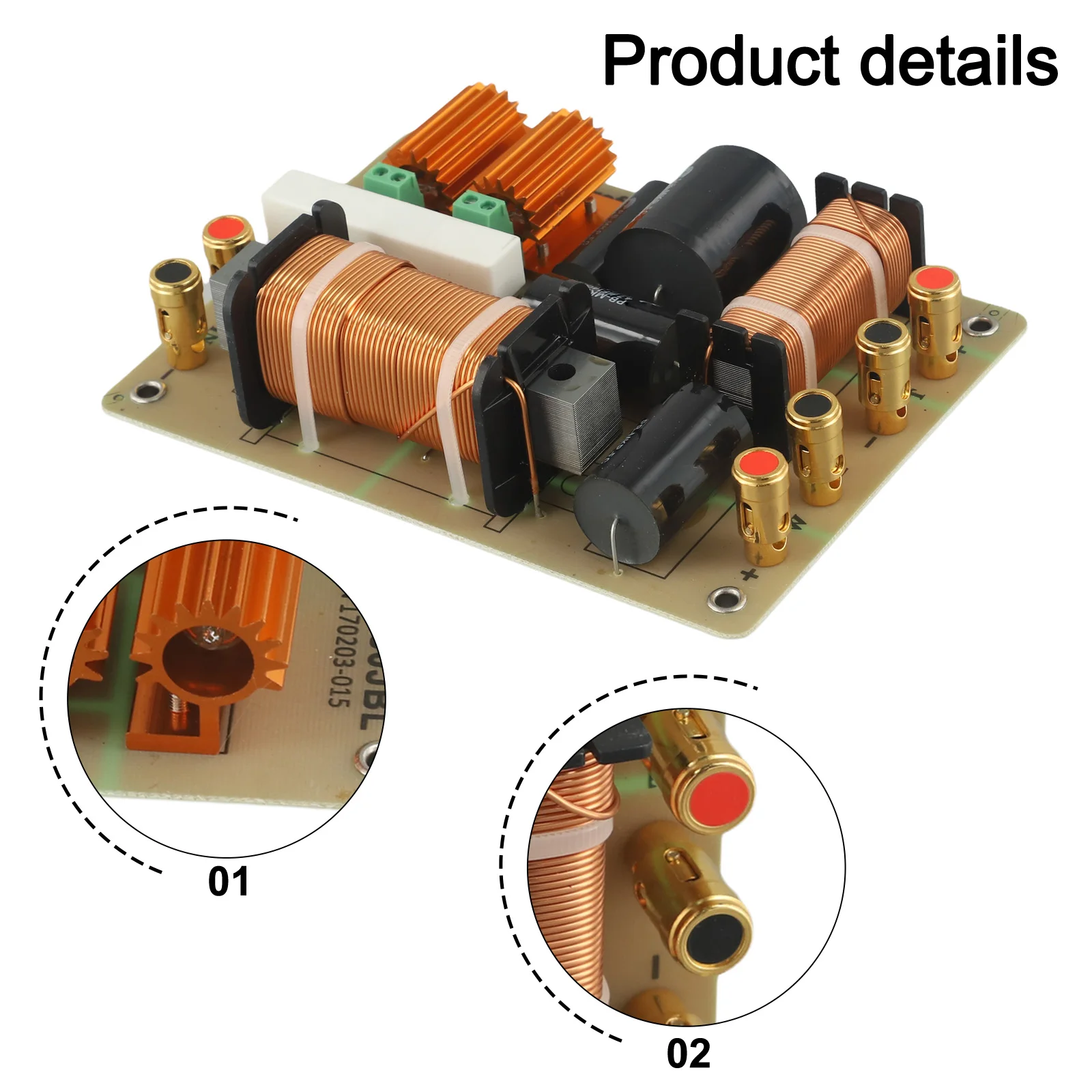 400W 2 Way Audio Crossover Tweeter Bass Speaker Crossover Professionele Frequentie Divider Fase Filter Voor Speaker