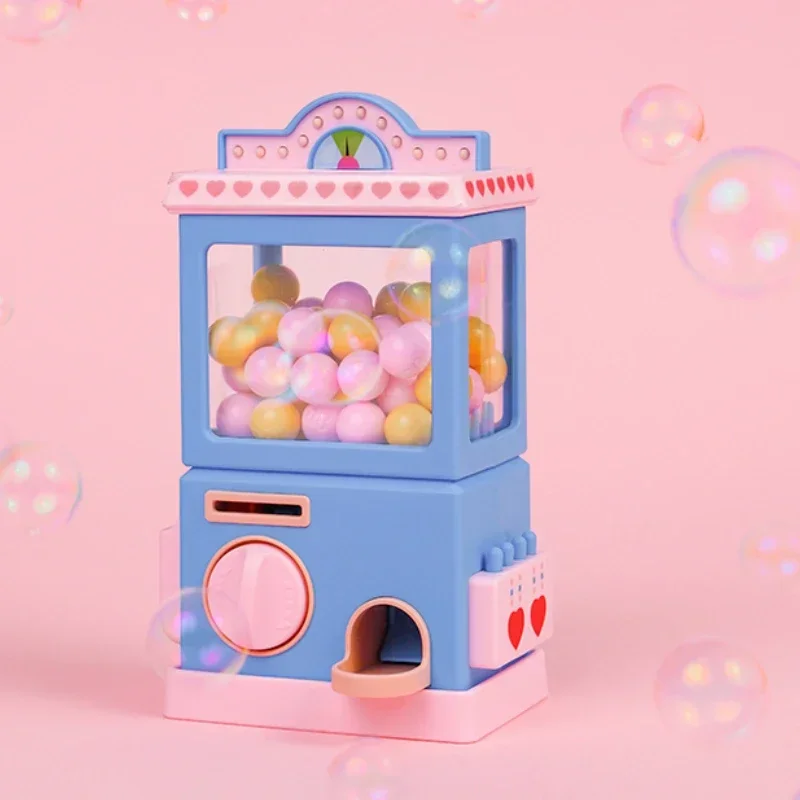 Pink Candy Dispenser Savings Safes Children Candy Vending Machine Mysterious Technology Box Piggy Bank for Kids Birthday Gift