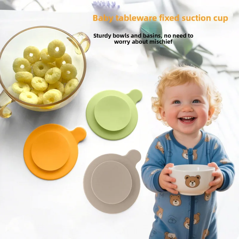 

Silicone Suction Bowl Mat - Double-Sided Non-Slip Pad for Baby Feeding Bowls