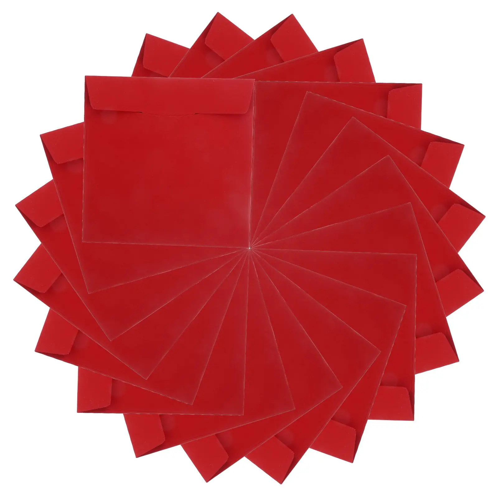 

20 Pcs CD Holders DVD Storage Bags Red Paper Covers Package Case Mailers CD Sleeves DVD Envelopes Packaging Bags