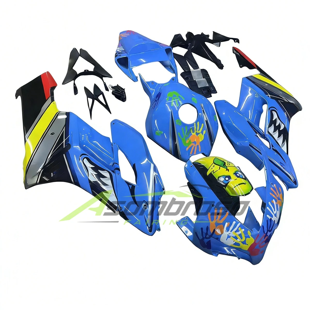 For Honda CBR 1000 RR 2004 2005 Aftermarket Replacement Fairing Bodywork Kit ABS Injection Mold Cowl Shell Shark Teeth