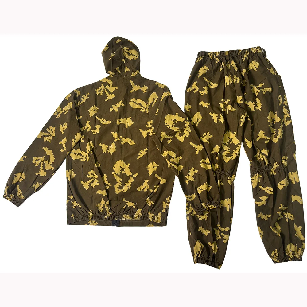 Foreign Trade Men's Outdoor Tactical Training Suit Russian Yellow Flower Camouflage Cover Work Suit