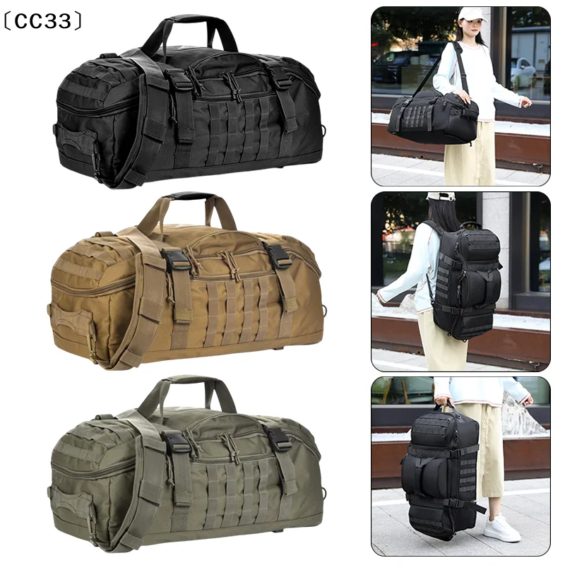 

Большая вместительная дорожная сумка для активного отдыха, нейлоновая спортивная сумка для спортзала, для кемпинга, пеших прогулок, путешествий, поездок на выходные〔CC33〕