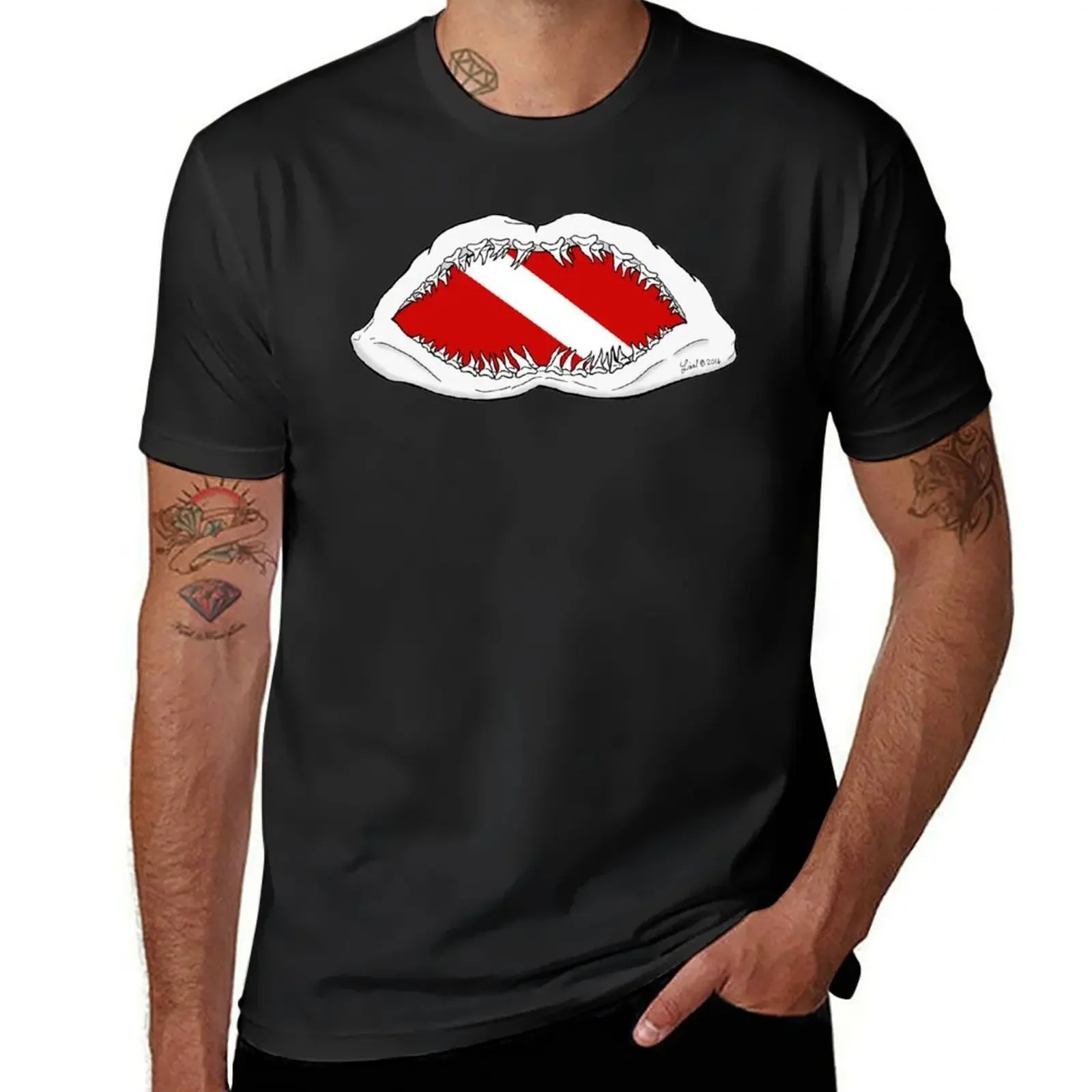 

Mako Jaws Diver T-Shirt Aesthetic clothing plus size clothes street wear workout shirts for men