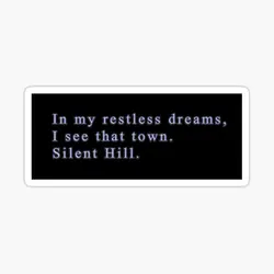 Silent Hill 2 In My Restless Dreams 5PCS Stickers for Luggage Kid Cute Car Stickers Living Room Cartoon Home Print