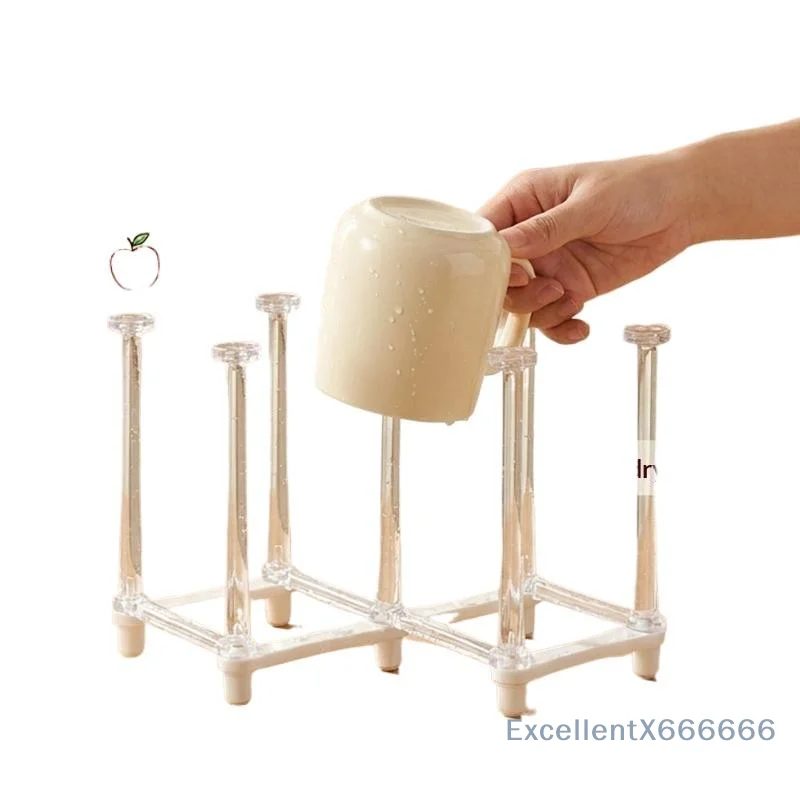 Pluvon Collapsible Retractable Metal Drying Rack For Water Bottles Jars Cups Organizer Space Saver