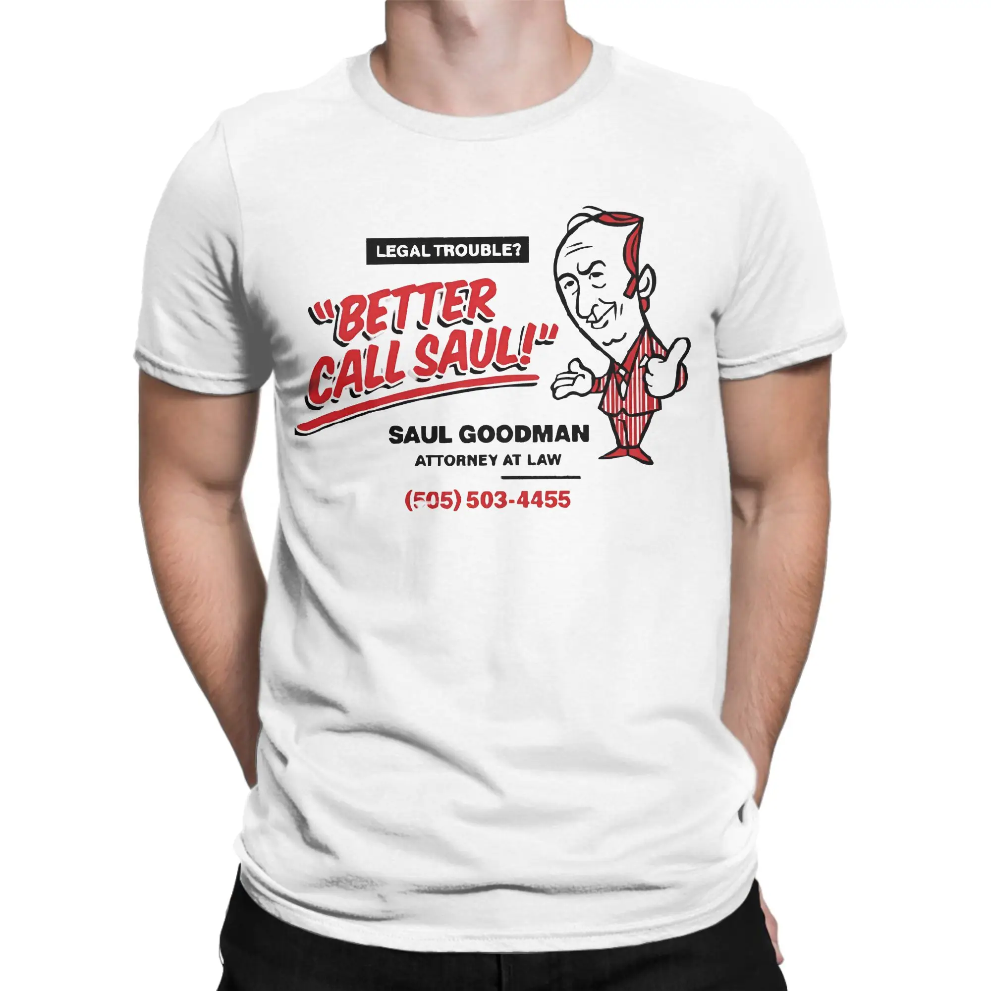 T-shirt rétro avec image graphique d'avocat, 100% coton, Better Call Saul, pour hommes