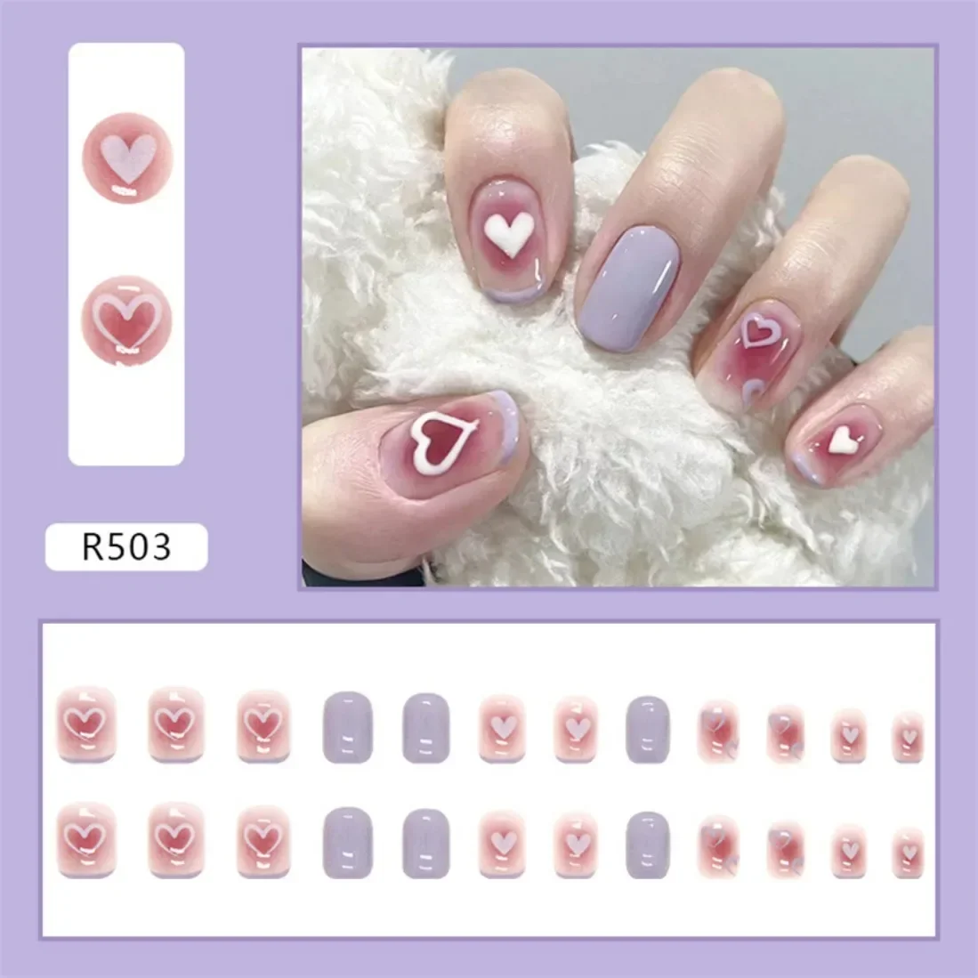 24P Kunstmatige Nail Art Nep Nagels Volledige Dekking Verwijderbare Pers Op Nagels Chips Waterdichte Gele Kleine Bloem Decoratie Tips