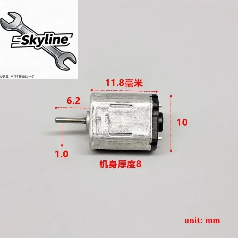 Suitable for Mabuchi FF-M10VA-08210 Mini Tiny M10 High Speed Electric Motor 17500RPM DC 3V/3.7V 10mmx8mm for DIY Toy Model