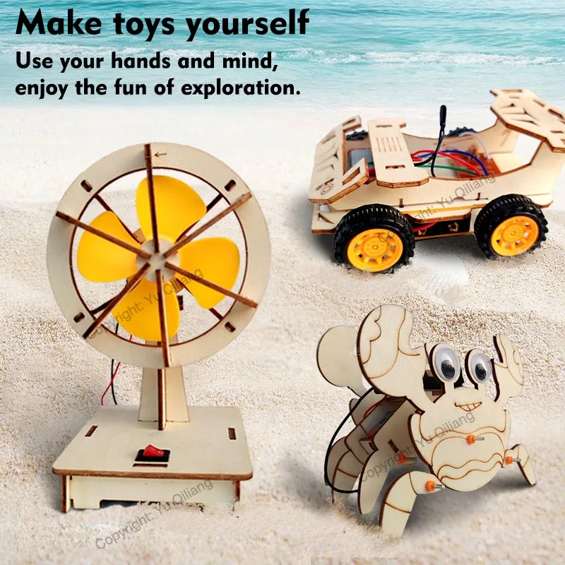 Science Inventions and DIY Toys, Steam Educational Technology for Children, DIY Experiments, Cars, Boats, Fans, Enhance Hands-On and Cognitive Abilities, Improve Concentration and Observational Skills Student Holiday Gifts