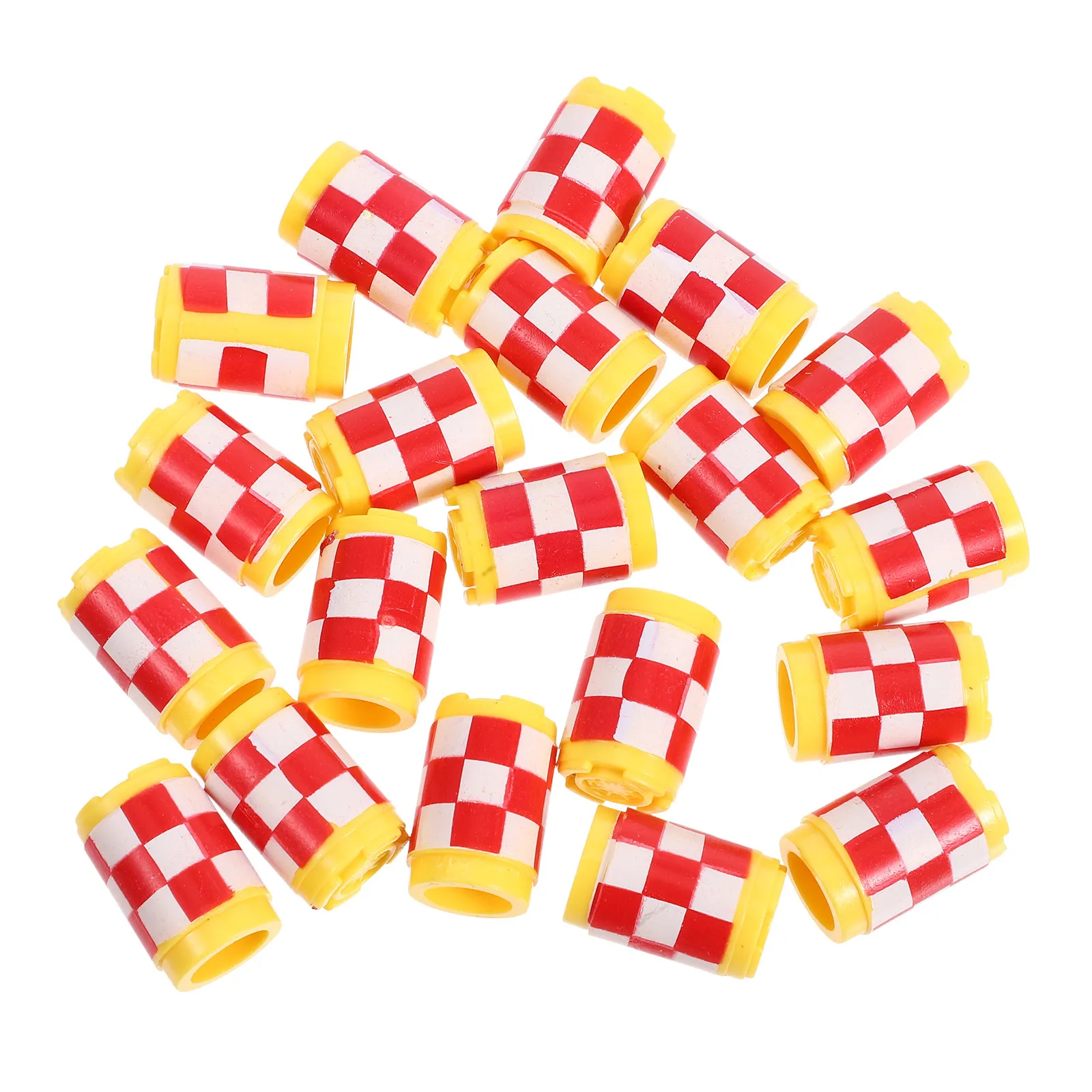 20Pcs Miniature Fire Hydrant Decorations for Bonsai Micro Landscape Flowerpot Tabletop Display Craft Garden Miniatures