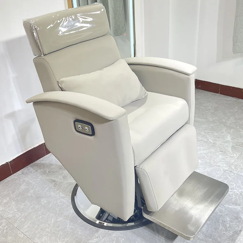 High-end barber shop chair rotating lift hair salon electric down hair cutting