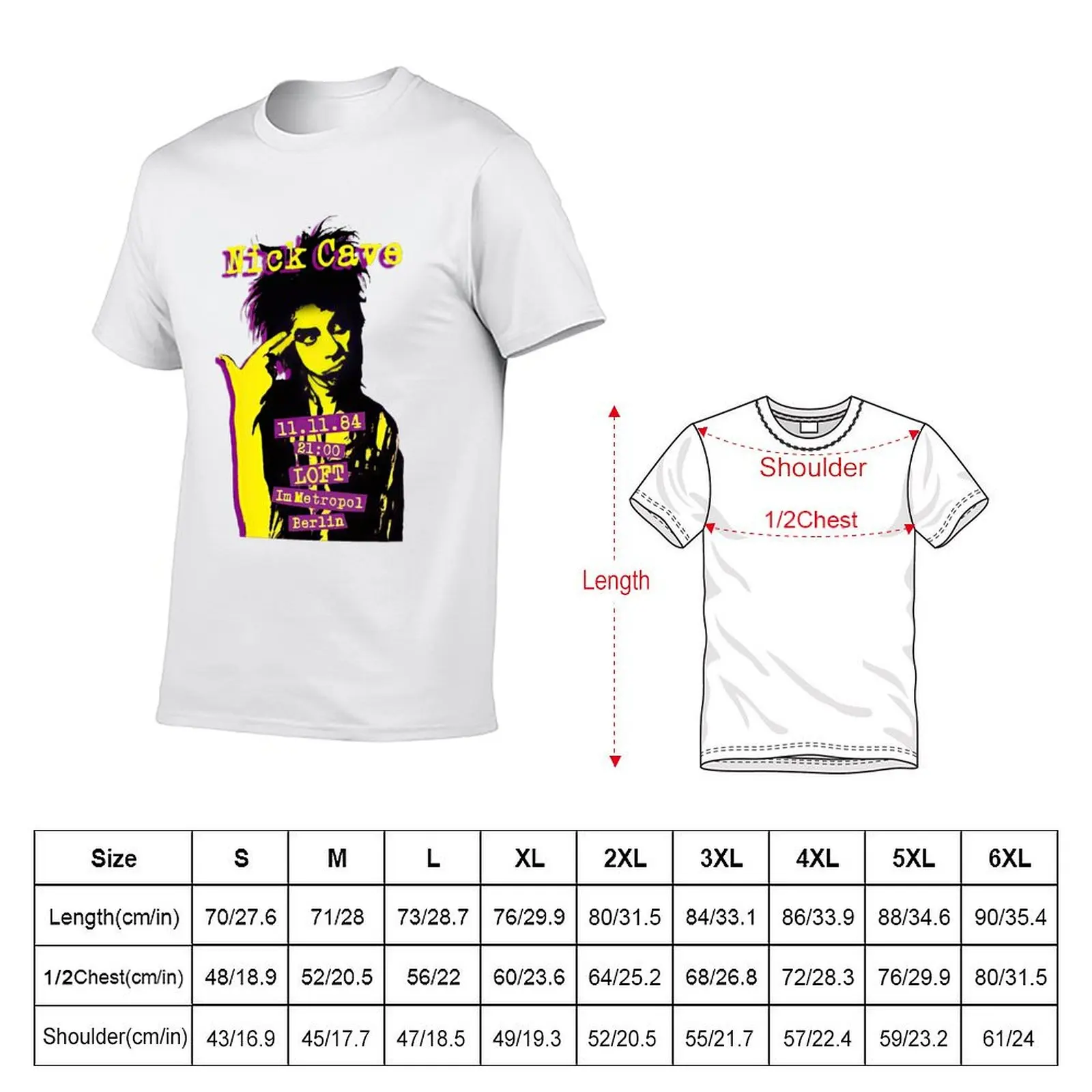 Nick Cave And The Bad Seeds Vintage Album T-Shirt t shirts designer g man t shirts for men t shirt for man T-shirt