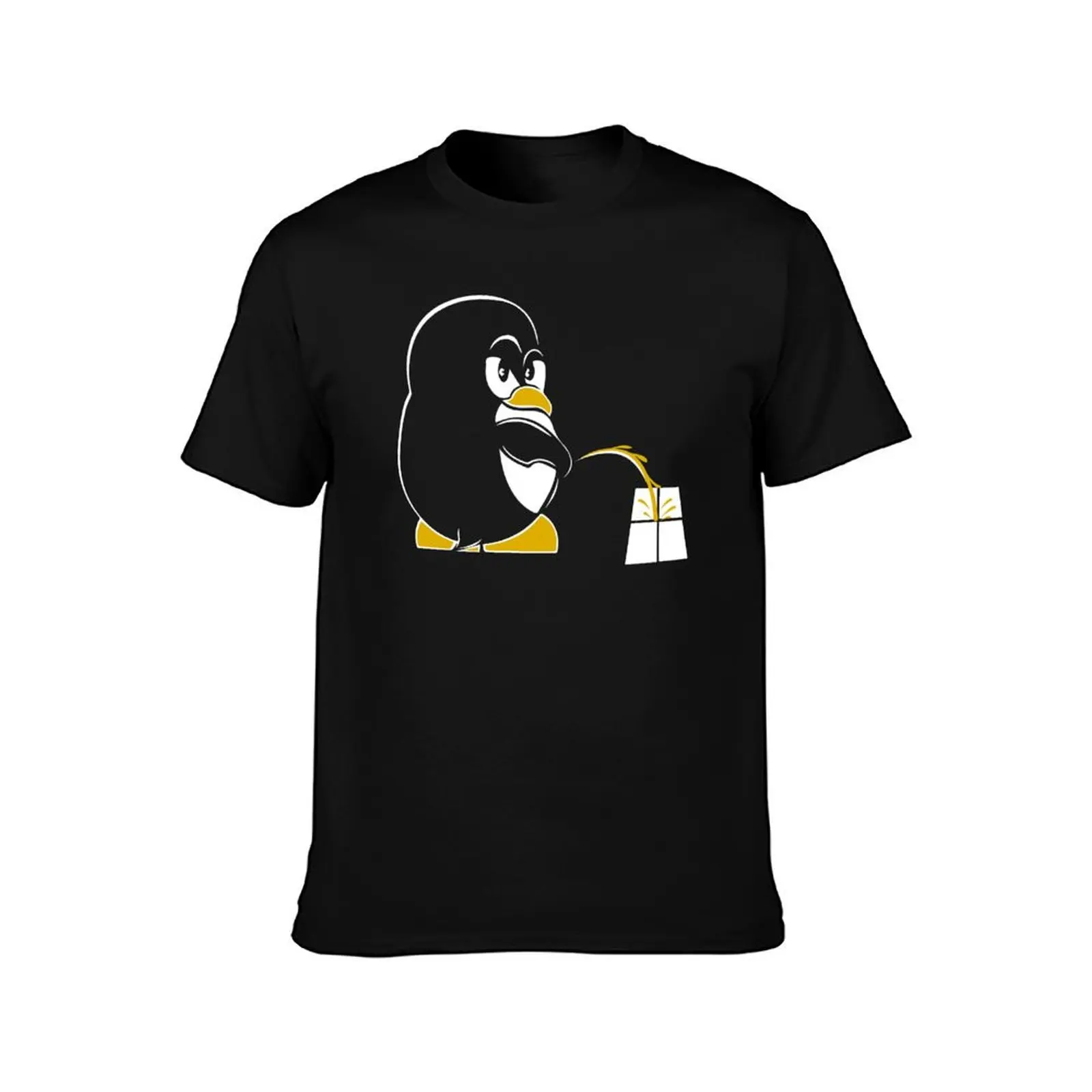 Funny Linux Tux Sysadmin Geek Nerd Sudo Root T-Shirt Fashion Graphic Tee for Men T-Shirt