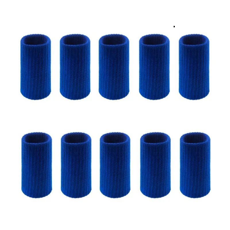 10PCS Elastische Sport Finger Ärmeln Arthritis Unterstützung Finger Schutz Outdoor Gym Basketball Volleyball Finger Schutz Corrector