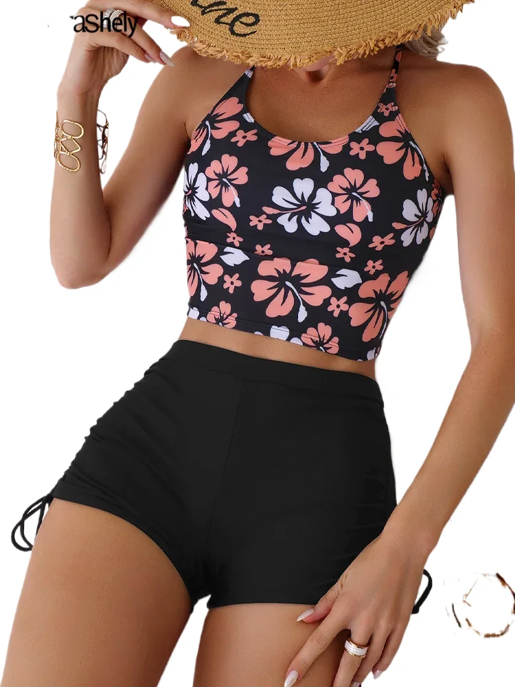 

Vigoashely 2024 Sexy Black Strapped Bikini Set High Waist Push UP Swimsuit Women Backless Swimwear Biquinis Summer Bathing Suit