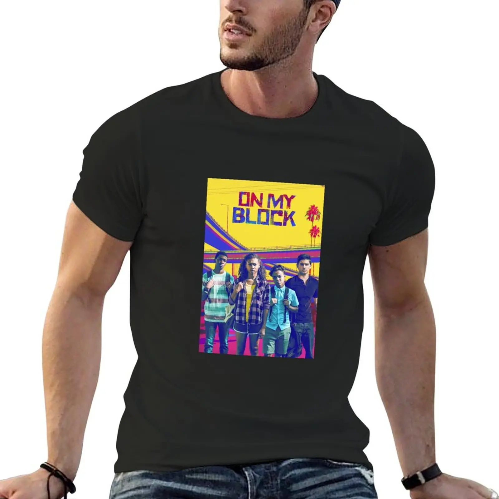 

On My Block T-Shirt customs design your own rapper graphic tees graphic t shirts oversized t shirt mens clothing