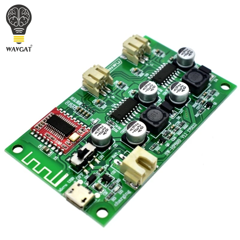1-個-dc-5v-6-ワット-×-6-ワット-2-チャンネルステレオ-bluetooth-アンプボードリチウム電池駆動スピーカースピーカーボックス修正された